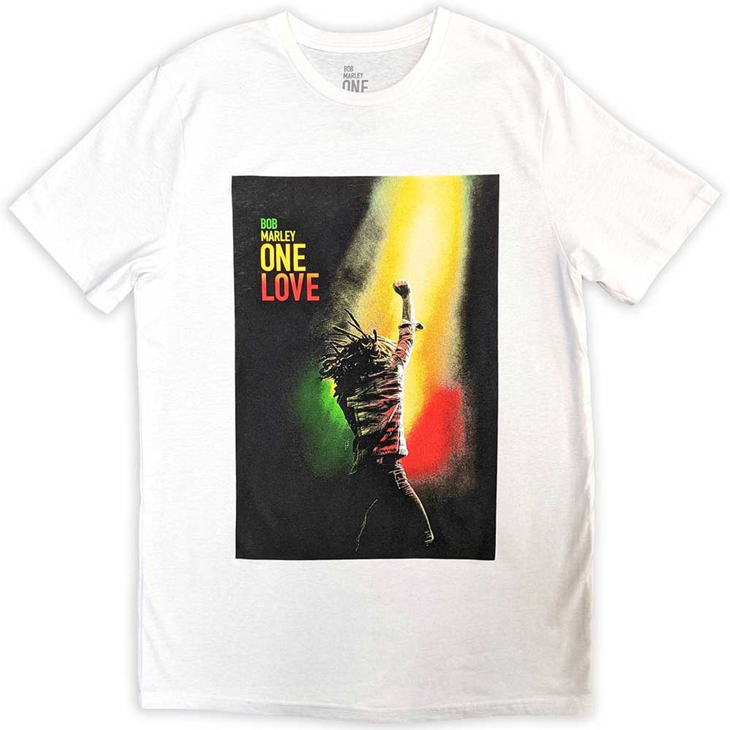Bob Marley White T Shirt - One Love Movie Poster