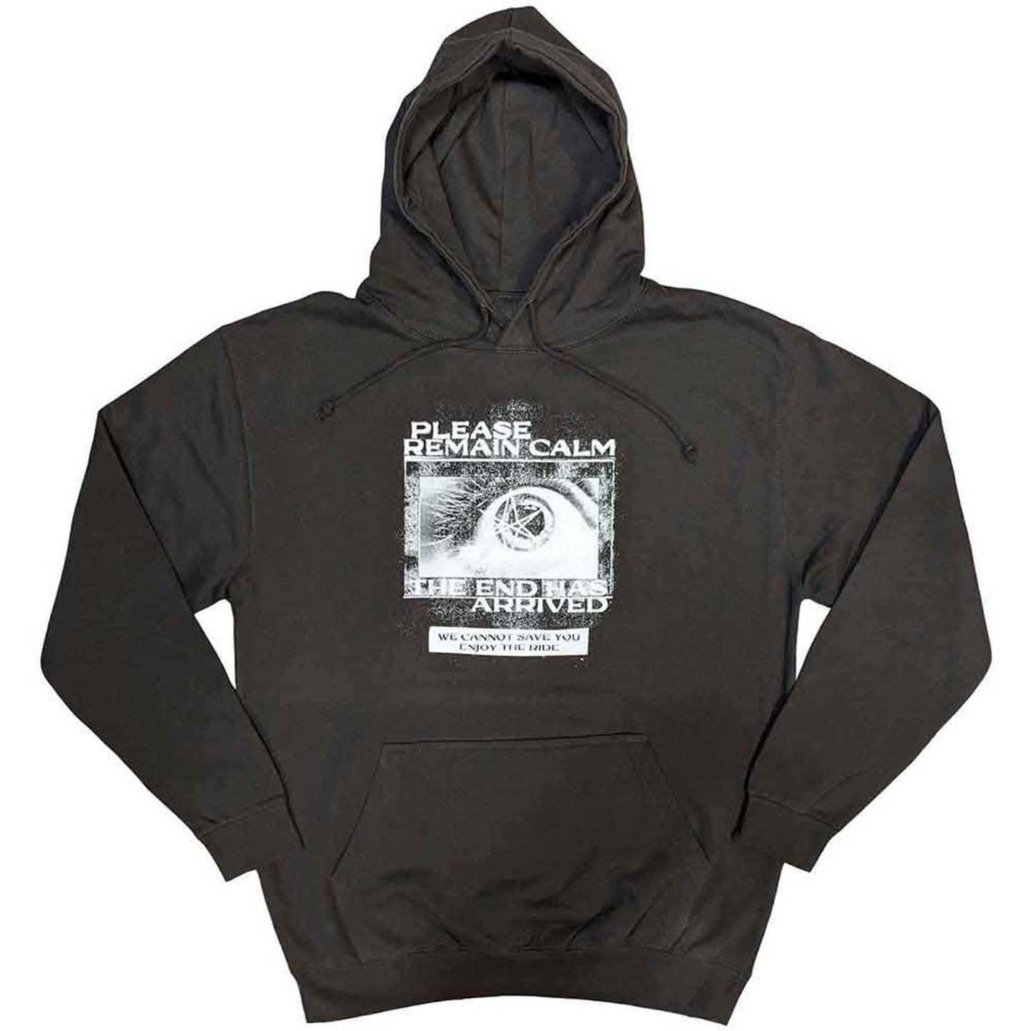 Bring Me The Horizon Grey Pullover Hoodie - Remain Calm Fp