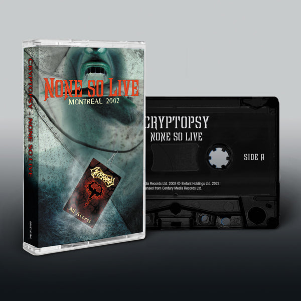 Cryptopsy Music Cassette - None So Live | Buy Now For 19.99