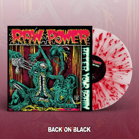 Raw Power LP - After Your Brain (White W/ Red Splatter Vinyl) | Buy Now For 40.99