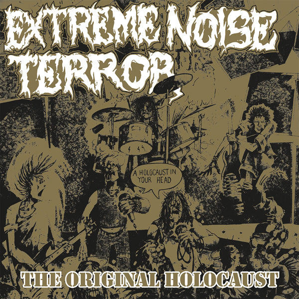 Extreme Noise Terror LP - Holocaust In Your Head - The Original Holocaust (Gold Vinyl) | Buy Now For 40.99
