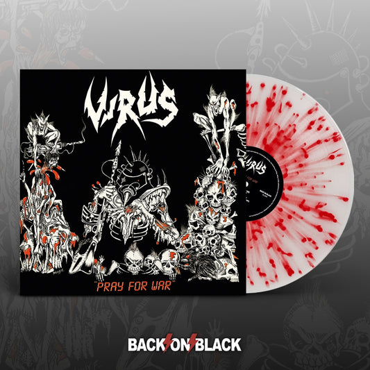 Virus LP - Pray For War (White W/ Red Splatter Vinyl) | Buy Now For 40.99