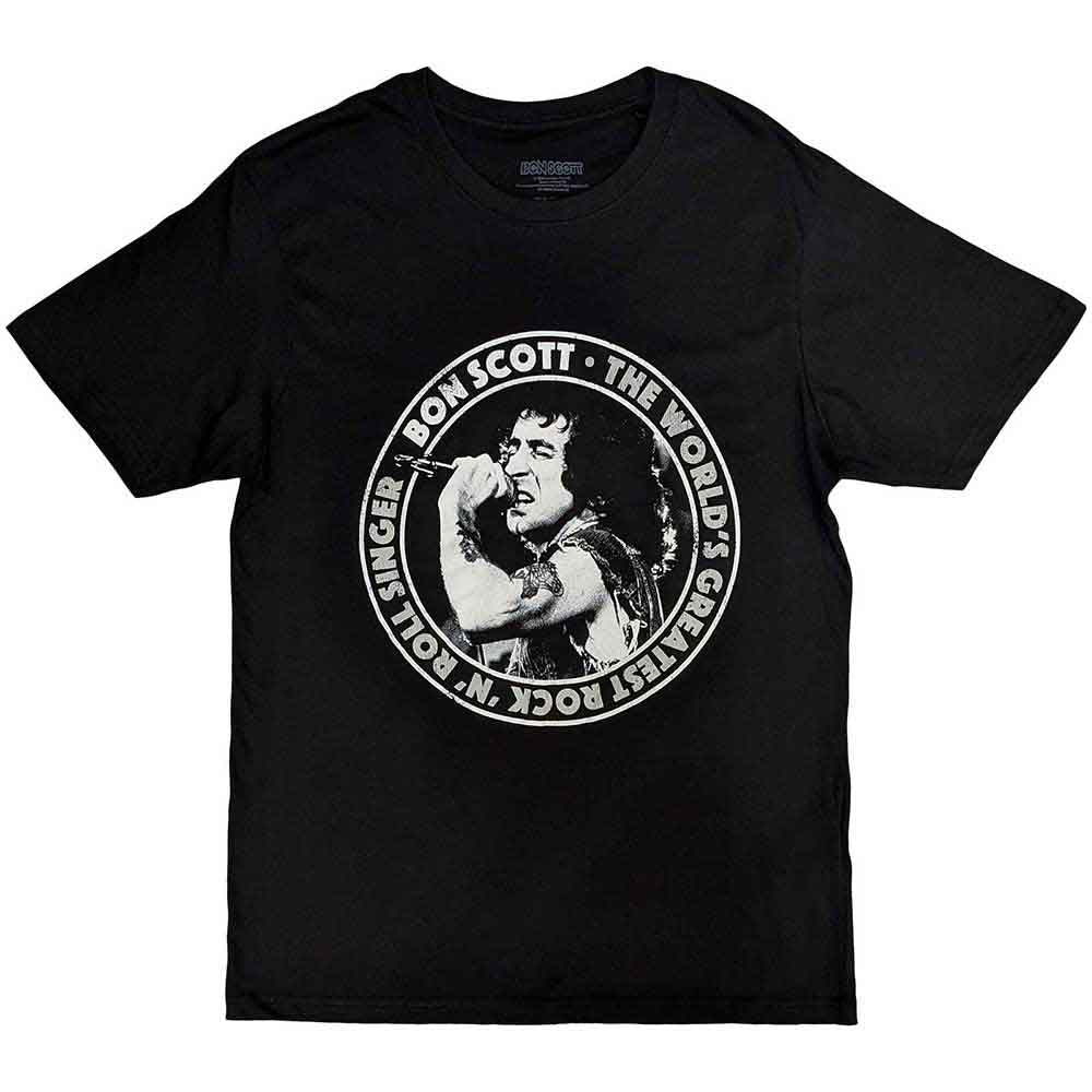 Bon Scott T Shirt - TWGRRS Circle