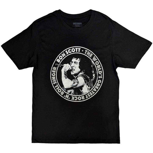 Bon Scott T Shirt - TWGRRS Circle