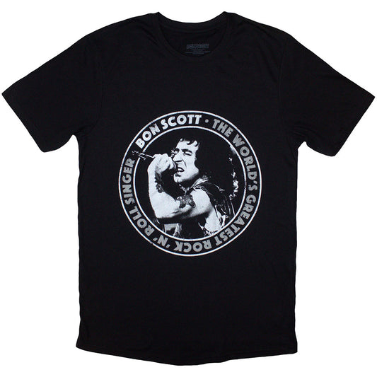 Bon Scott T Shirt - World's Greatest RnR Singer