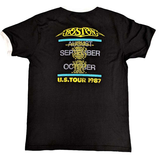 Boston T Shirt - US Tour '87 Ringer