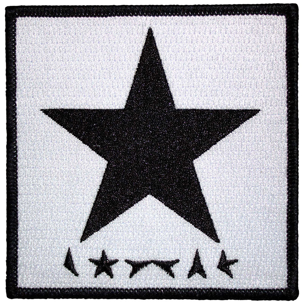 David Bowie Patches - Iron On - Blackstar On White