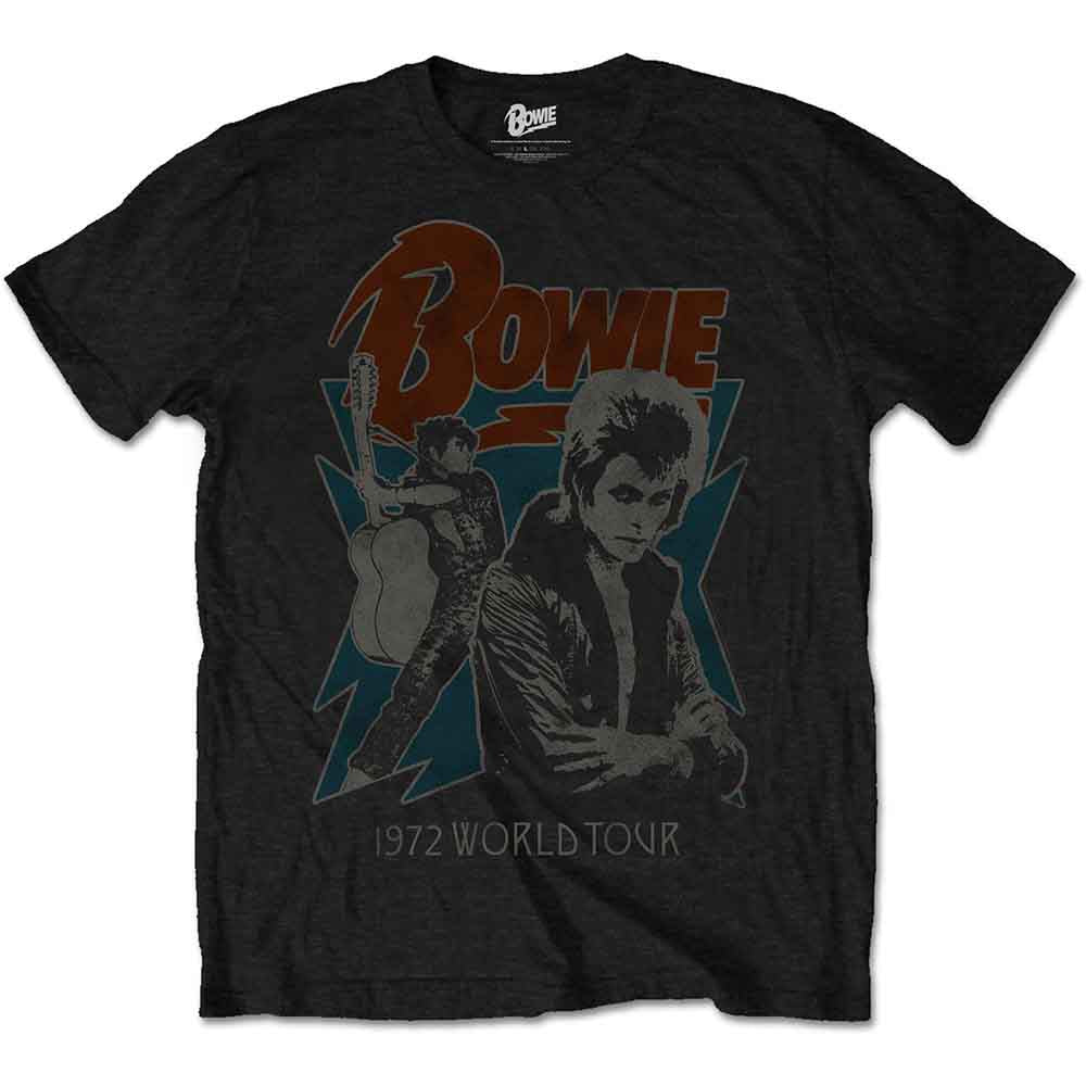 David Bowie T Shirt - 1972 World Tour