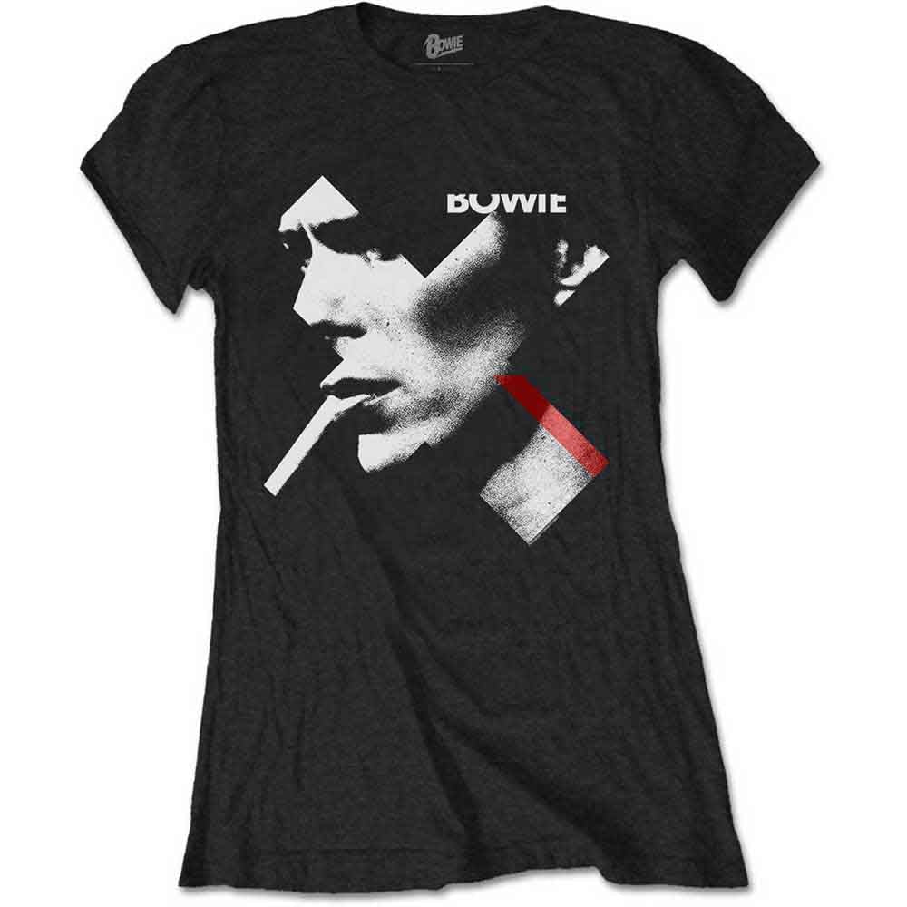 David Bowie Woman's T Shirt - X Smoke Red