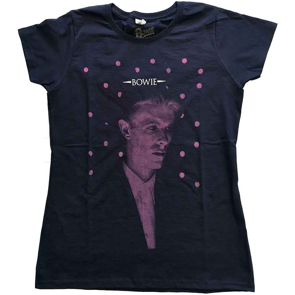 David Bowie Woman's T Shirt - Dots
