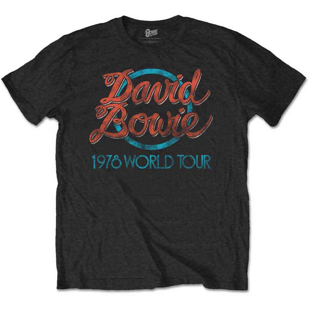David Bowie T Shirt - 1978 World Tour
