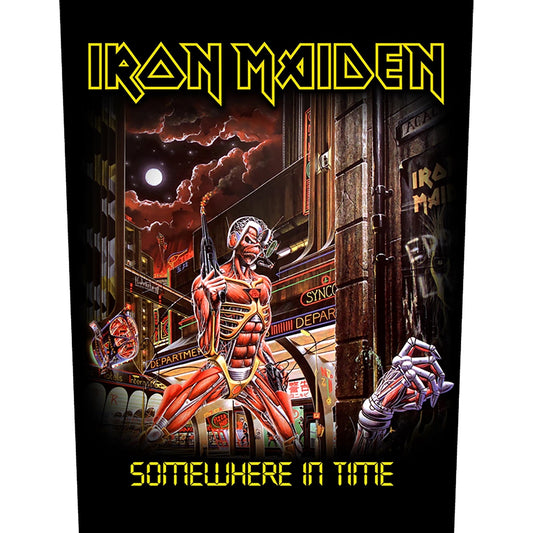 Iron Maiden Back Patch - Somewhere In Time (Backpatch) | Buy Now For 8.99