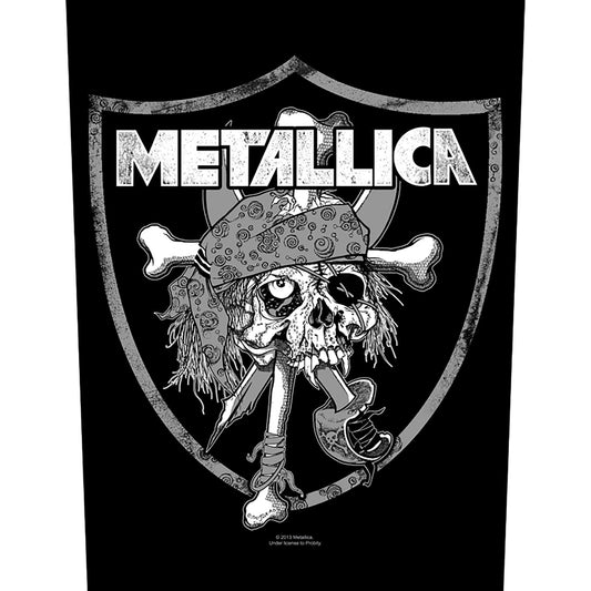 Metallica Back Patch - Raiders Skull (Backpatch) | Buy Now For 8.99