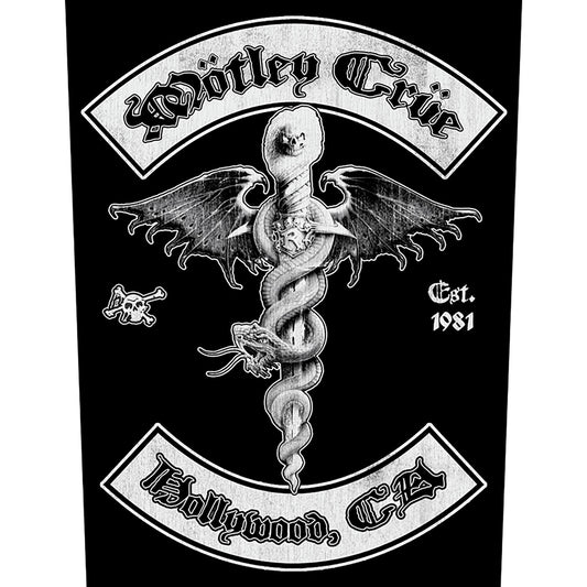 Mötley Crüe Back Patch - Hollywood (Backpatch) | Buy Now For 8.99