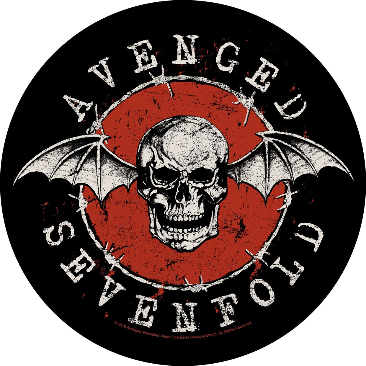 Avenged Sevenfold Back Patch - Distressed Skull (Backpatch) | Buy Now For 8.99