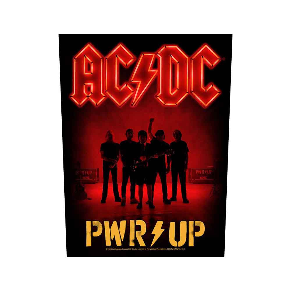 AC/DC Patches - Woven Sew On - PWR-UP Band