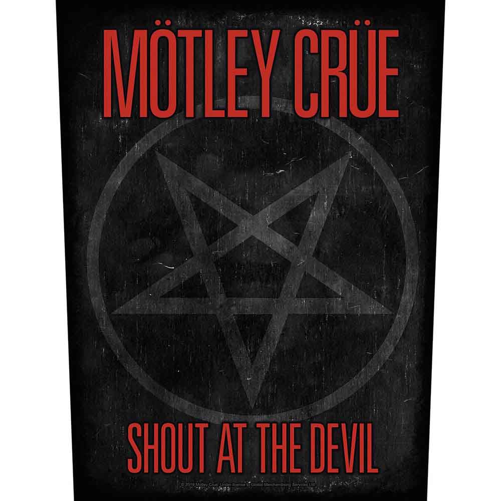Mötley Crüe Patches - Woven Sew On - Shout At The Devil Pentagram