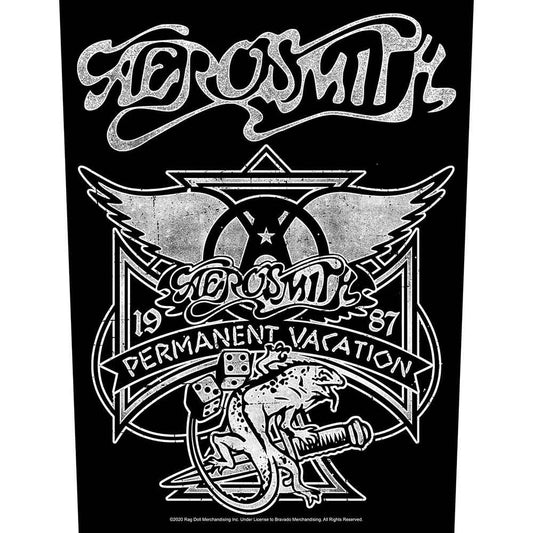 Aerosmith Patches - Woven Sew On - Permanent Vacation