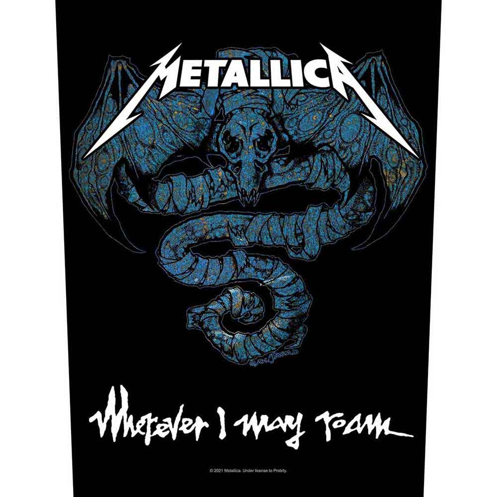 Metallica Patches - Woven Sew On - Wherever I May Roam