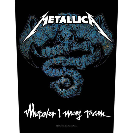 Metallica Patches - Woven Sew On - Wherever I May Roam