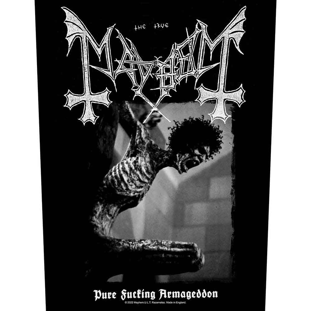 Mayhem Patches - Woven Sew On - Pure Fucking Armageddon