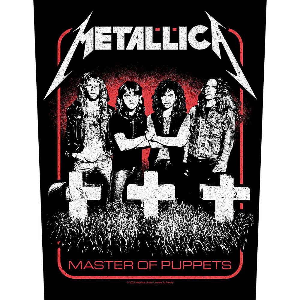 Metallica Patches - Woven Sew On - Master Of Puppets Band