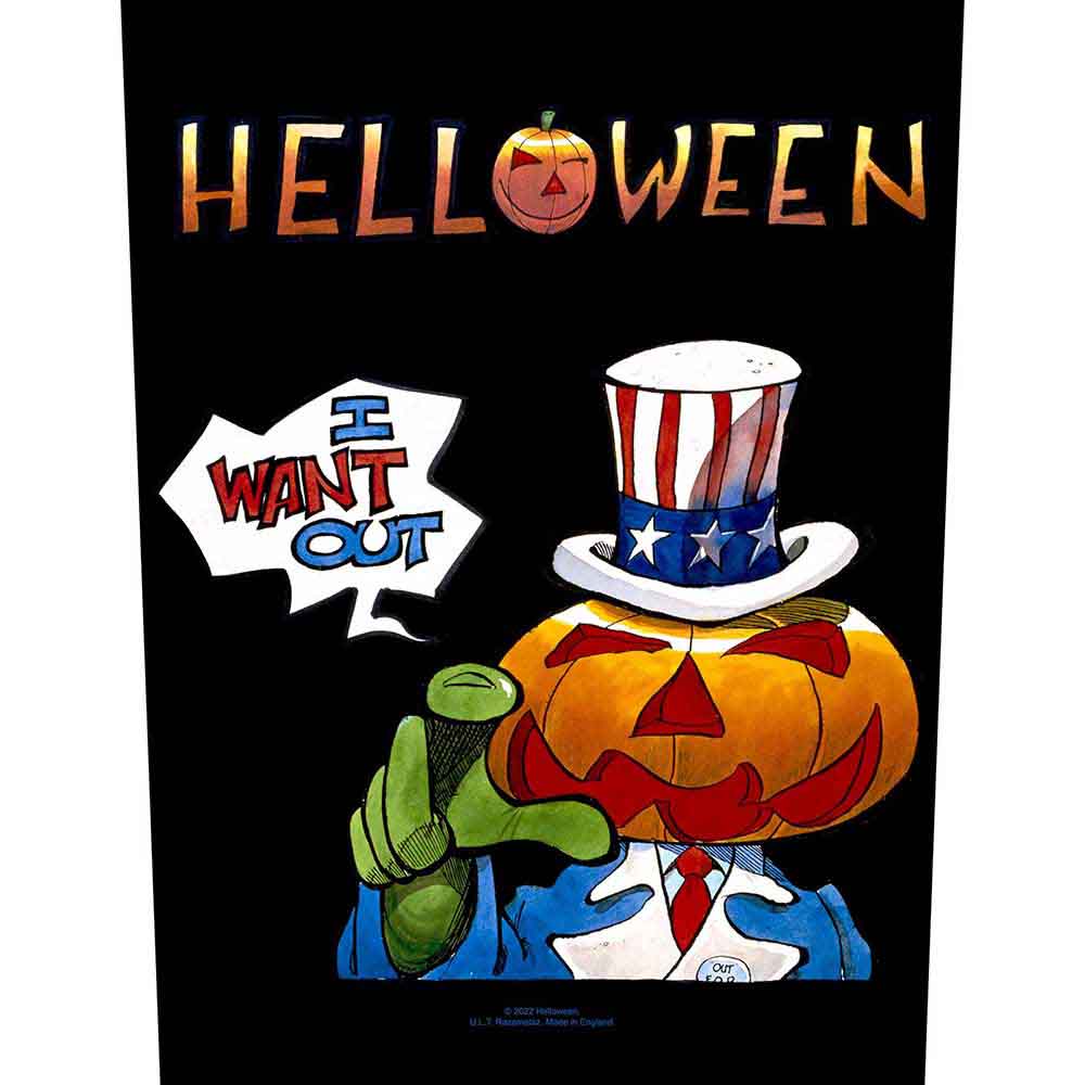 Helloween Patches - Woven Sew On - I Want Out