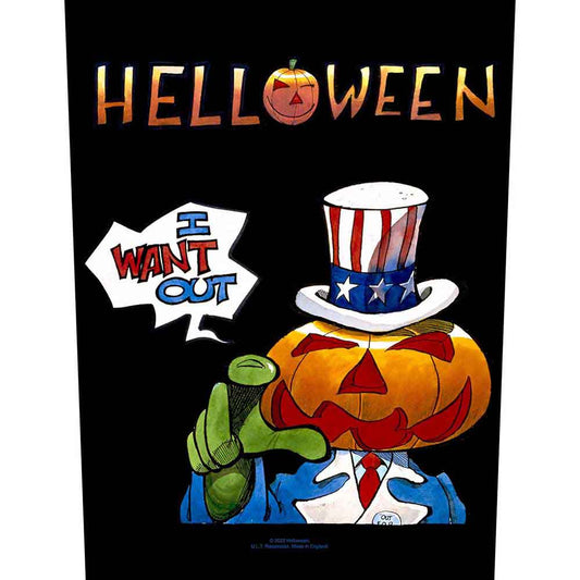 Helloween Patches - Woven Sew On - I Want Out