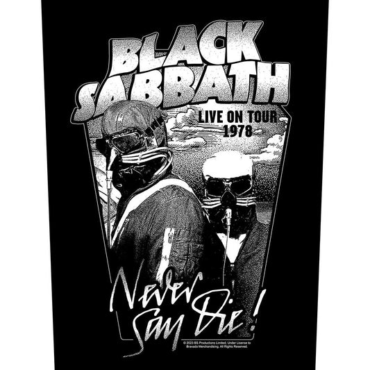 Black Sabbath Patches - Woven Sew On - Never Say Die