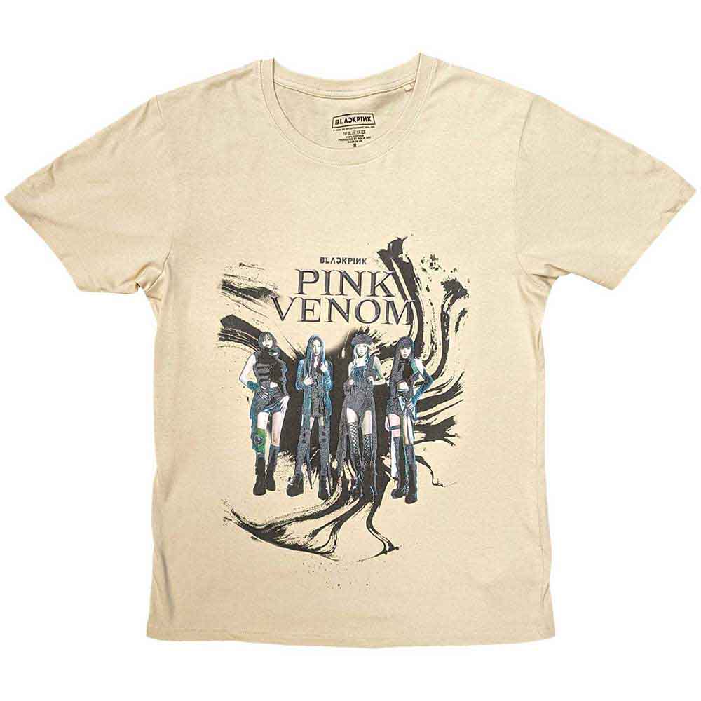 Blackpink T Shirt - Pink Venom Oil Stroke