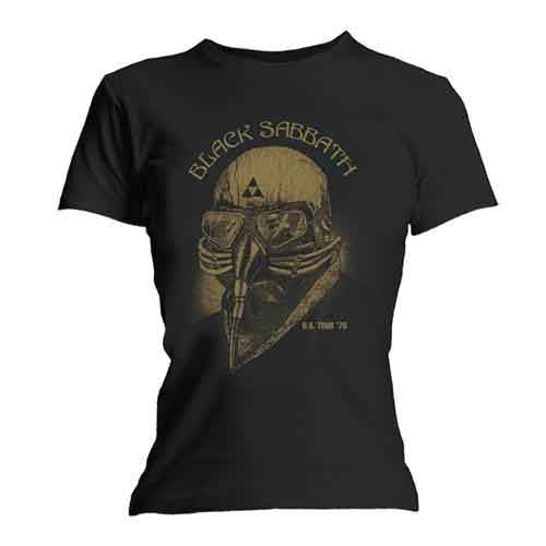 Black Sabbath Woman's T Shirt - US Tour 78 Skinny Fitting