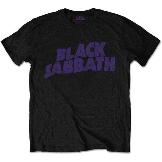 Black Sabbath T Shirt - Vtge Wavy Logo