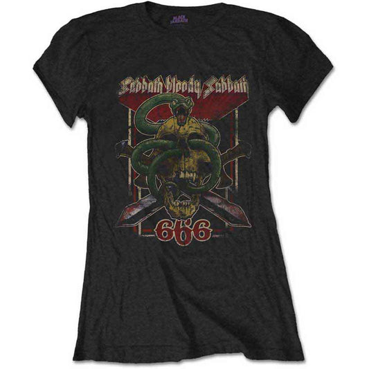 Black Sabbath Woman's T Shirt - Bloody Sabbath 666