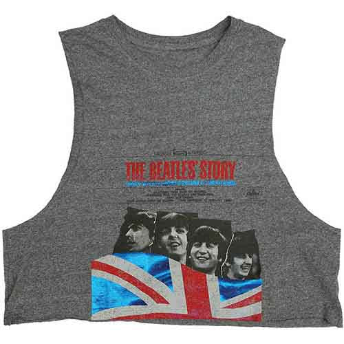 The Beatles Women's Vest Top - Beatles Story Cropped