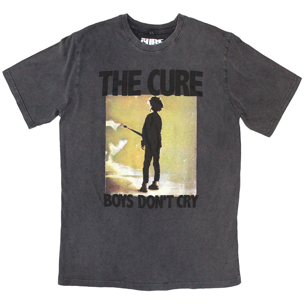 The Cure T Shirt - Boys Don't Cry Box Stone Wash