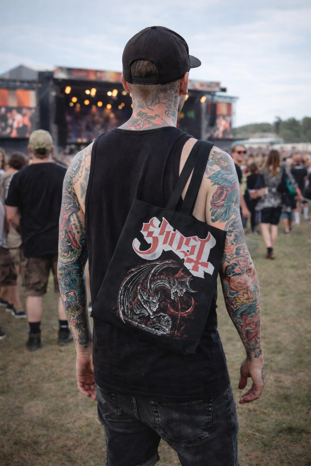 Rocksax Ghost Tote Bag - Devil