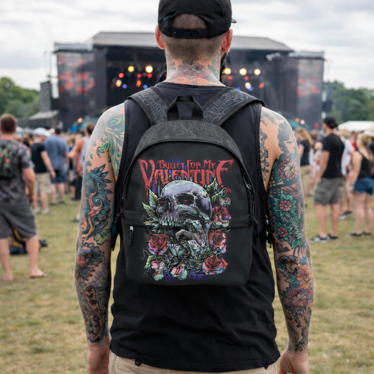 Rocksax Bullet For My Valentine Daypack - Skull Red Eyes