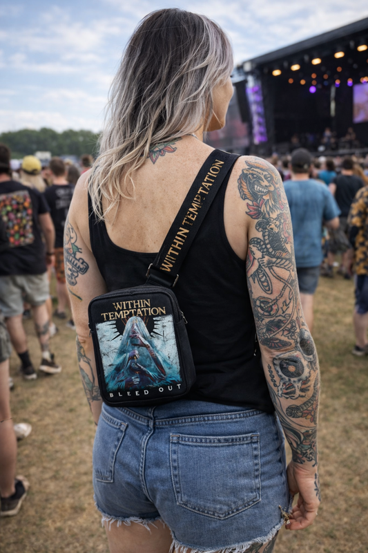 Rocksax Within Temptation Crossbody Bag - Bleed Out Veil