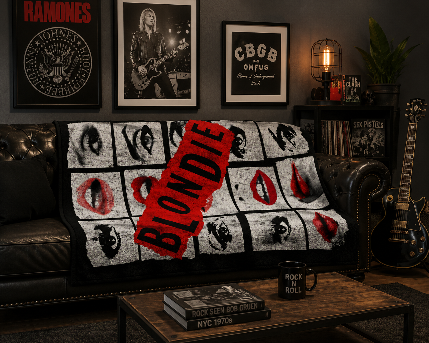 Rocksax Blondie Blanket - Lips