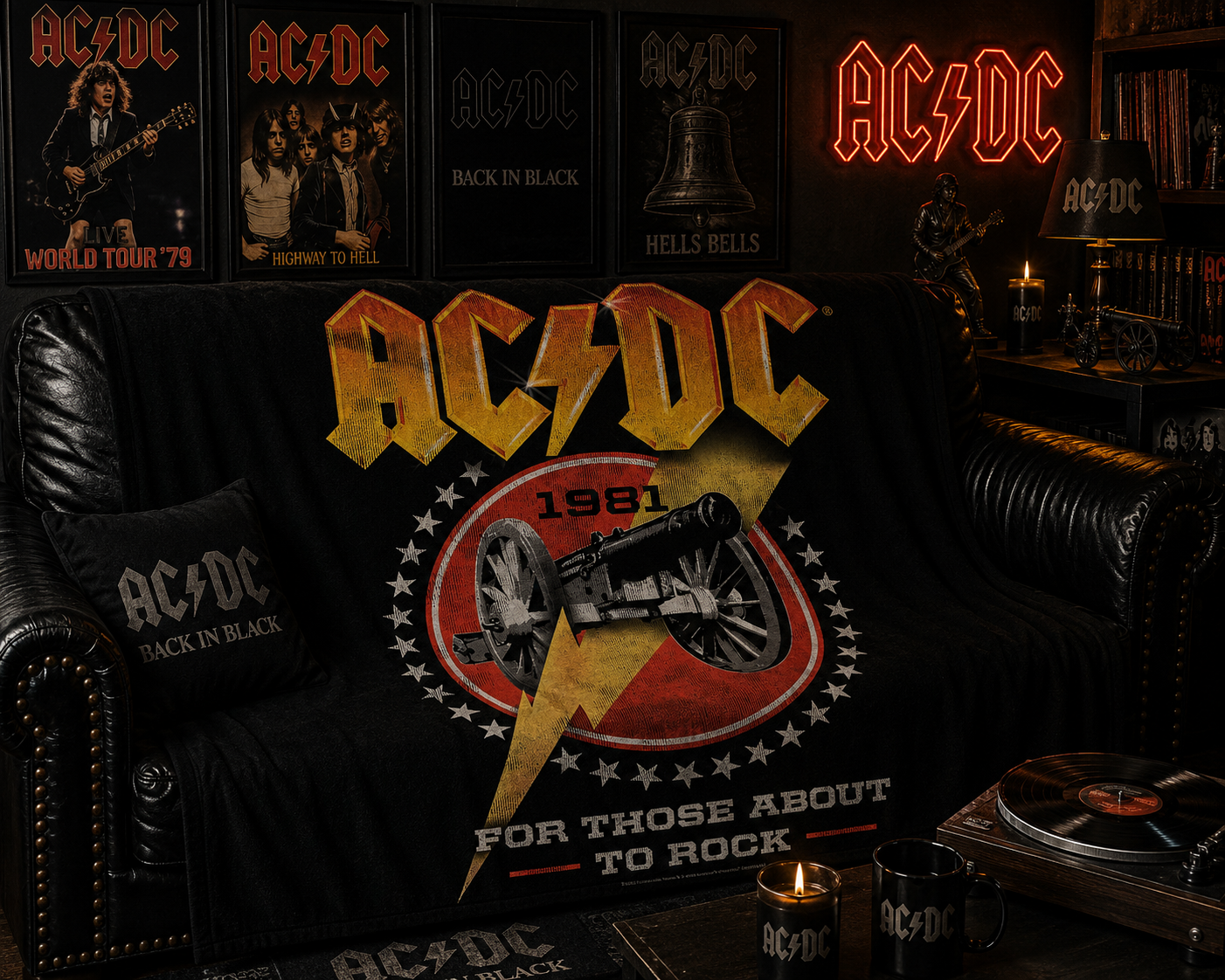 Rocksax AC/DC Blanket - For Those About To Rock