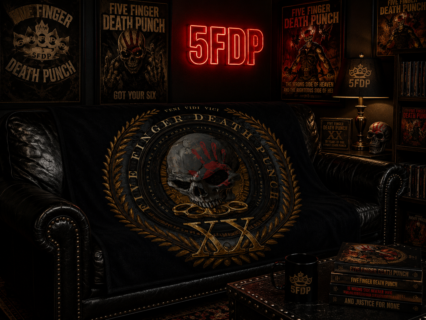 Rocksax Five Finger Death Punch Blanket - Vini