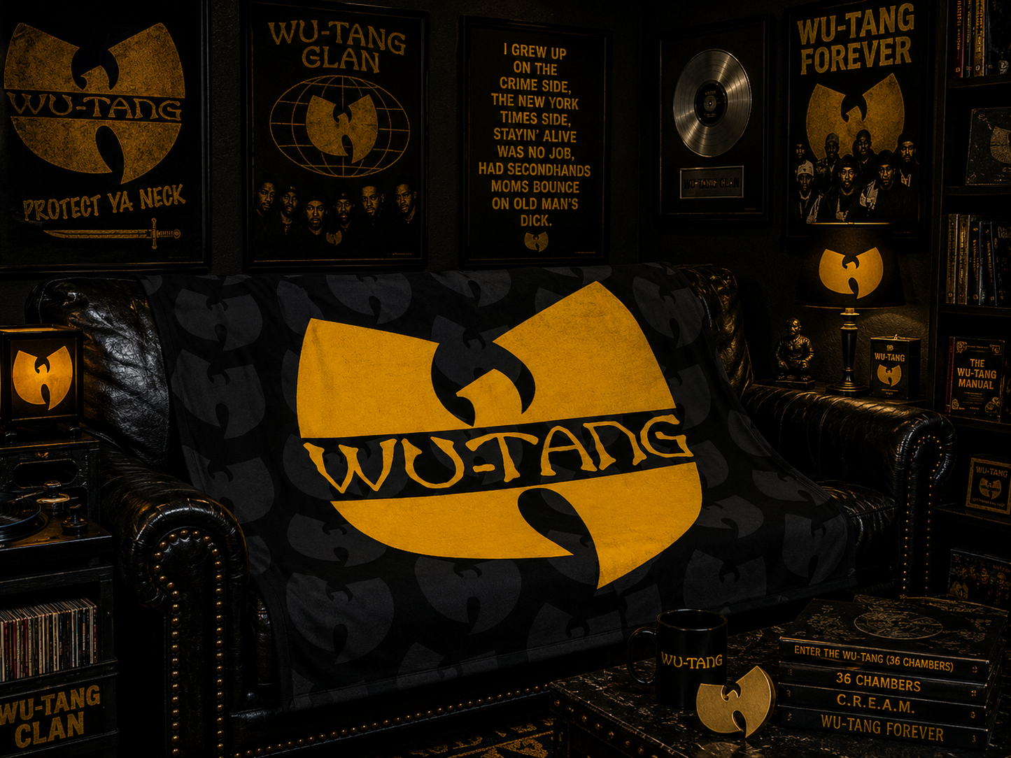 Rocksax Wu-Tang Clan Blanket - Logo