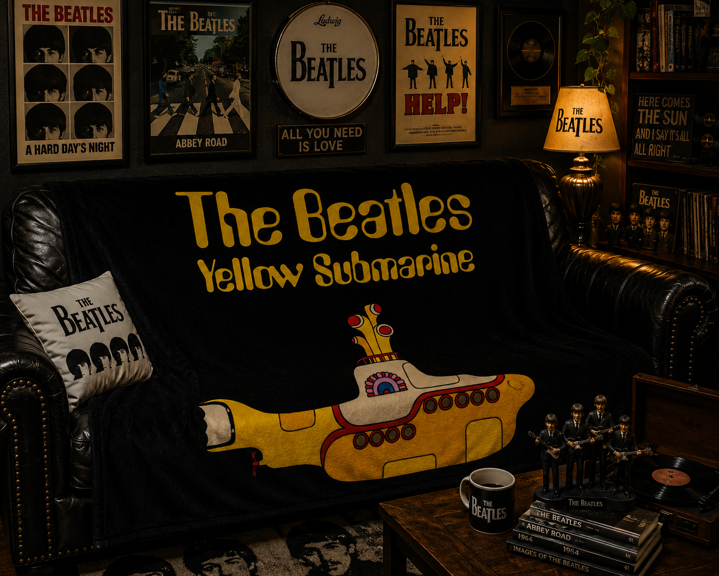 Rocksax The Beatles Blanket - Yellow Submarine