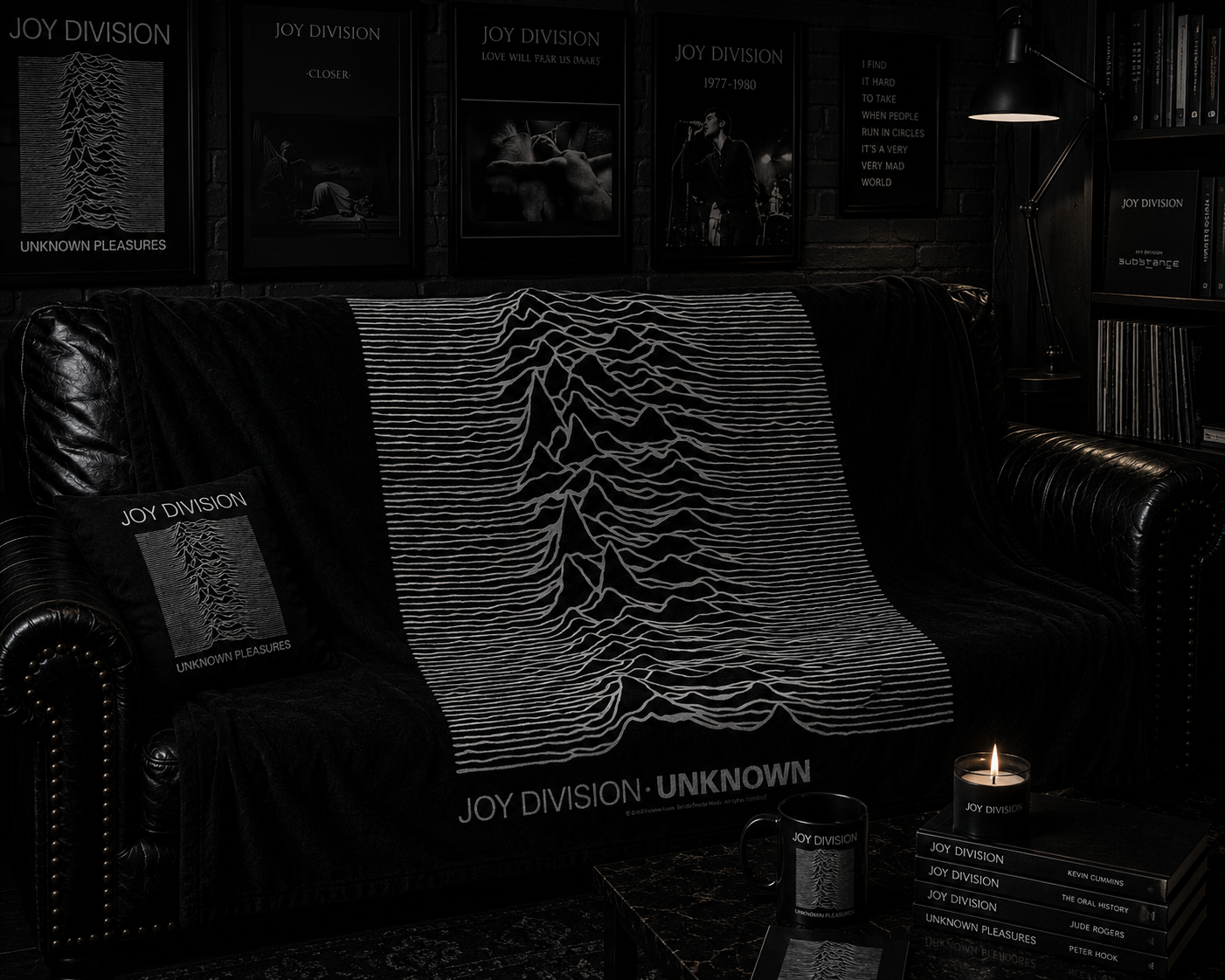 Rocksax Joy Division Blanket - Unknown Pleasures