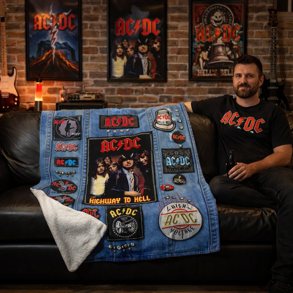Rocksax AC/DC Blanket - Battle Vest