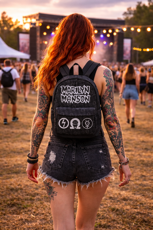 Rocksax Marilyn Manson Backpack - Logo