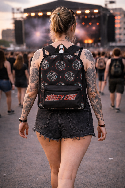 Rocksax Mötley Crüe Backpack - Heavy Metal Power