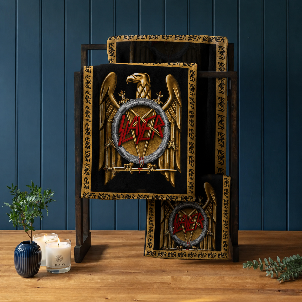 Rocksax Slayer Towel - Gold Eagle