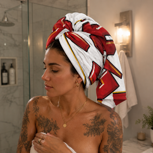 Rocksax AC/DC Towel - Logo White