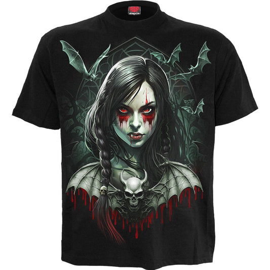 HALLOW'S EVE - Front Print T-Shirt Black